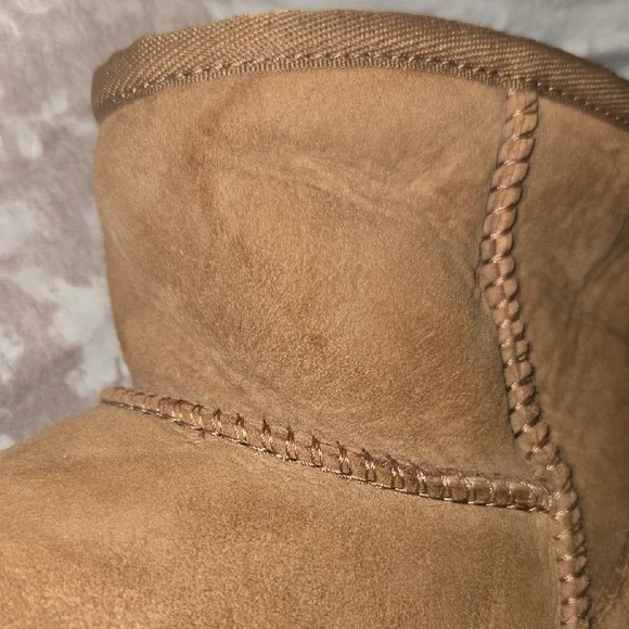 UGG Tan Shearling Suede Boots - Picture 6 of 12